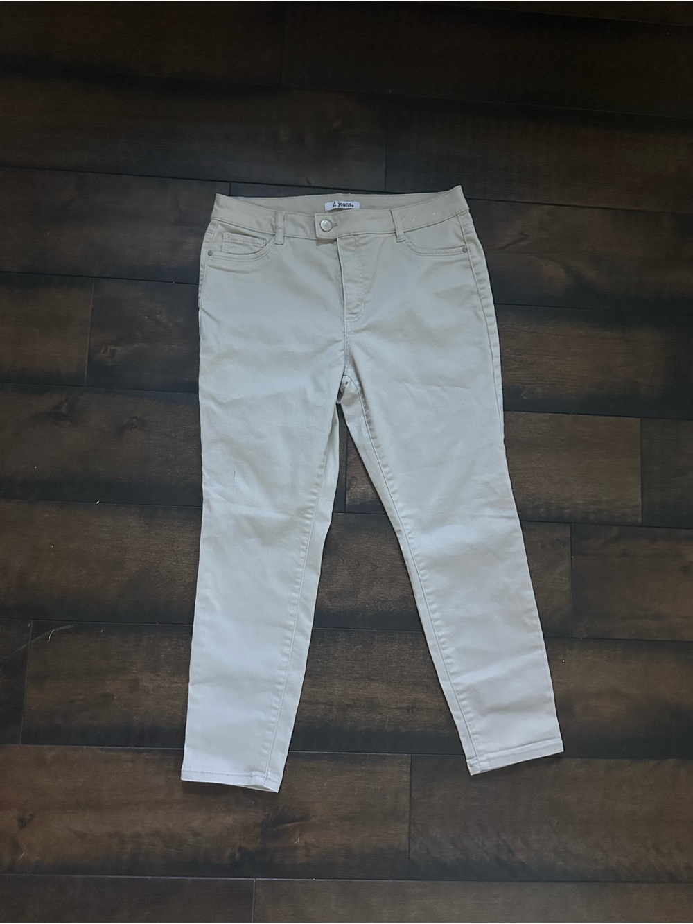 d. jeans Skinny Stretch Jeans in Light Beige
